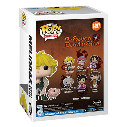 1497 Meliodas w/Hawk - The Seven Deadly Sins - Brand New Funko POP