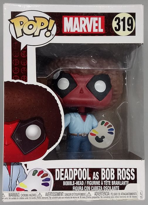 #319 Deadpool as Bob Ross - Marvel Deadpool - Box Damaged Funko POP