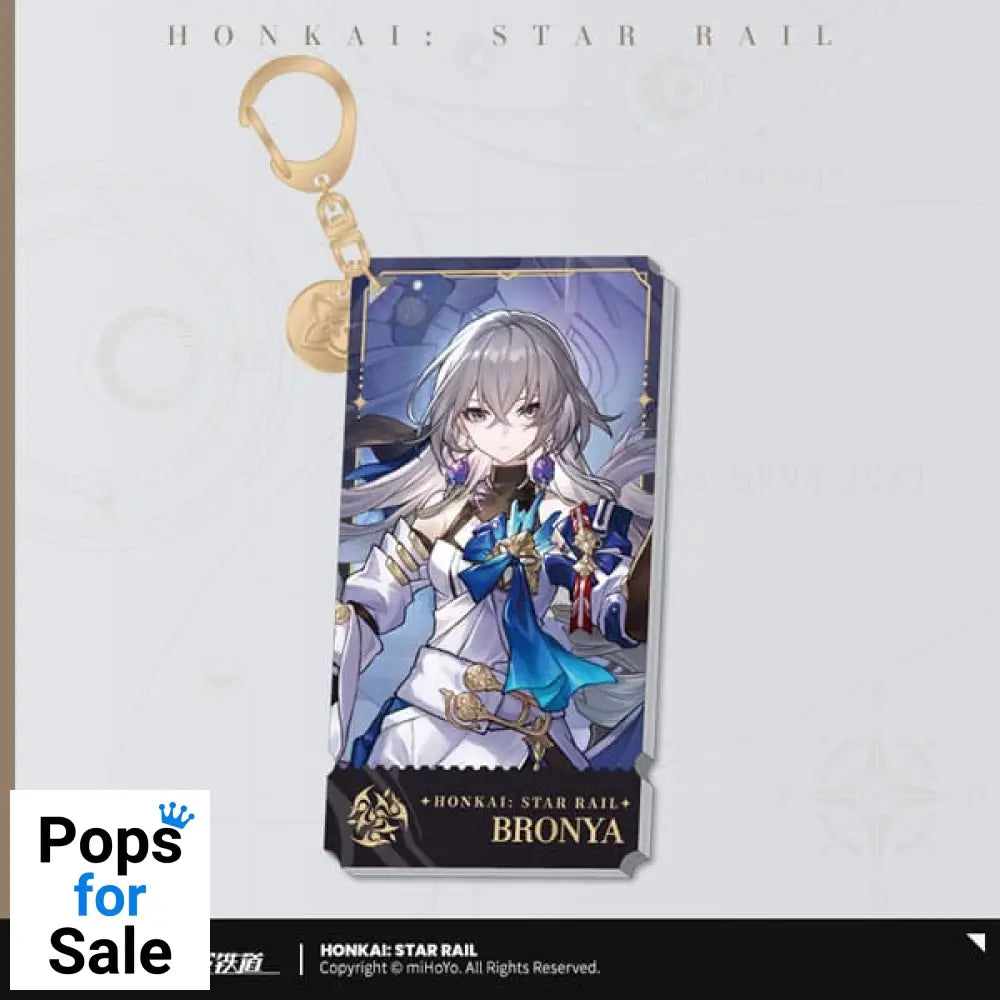 Honkai: Star Rail Character Acrylic Keychain Bronya 9 cm Keyrings