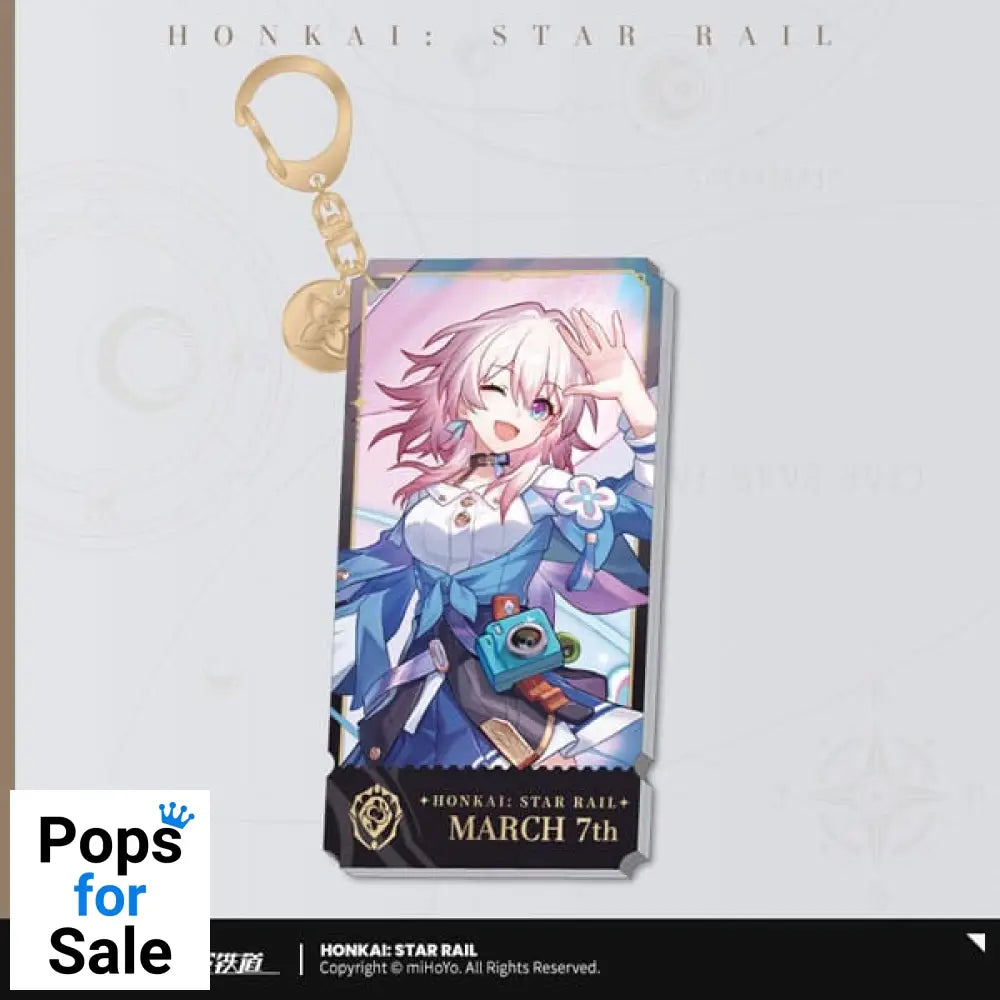 Honkai: Star Rail Character Acrylic Keychain March 7th 9 cm Keyrings
