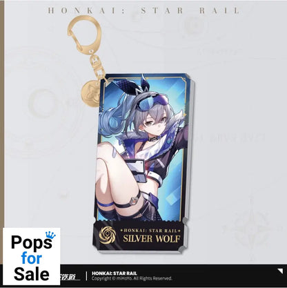 Honkai: Star Rail Character Acrylic Keychain Silver Wolf 9 cm Keyrings