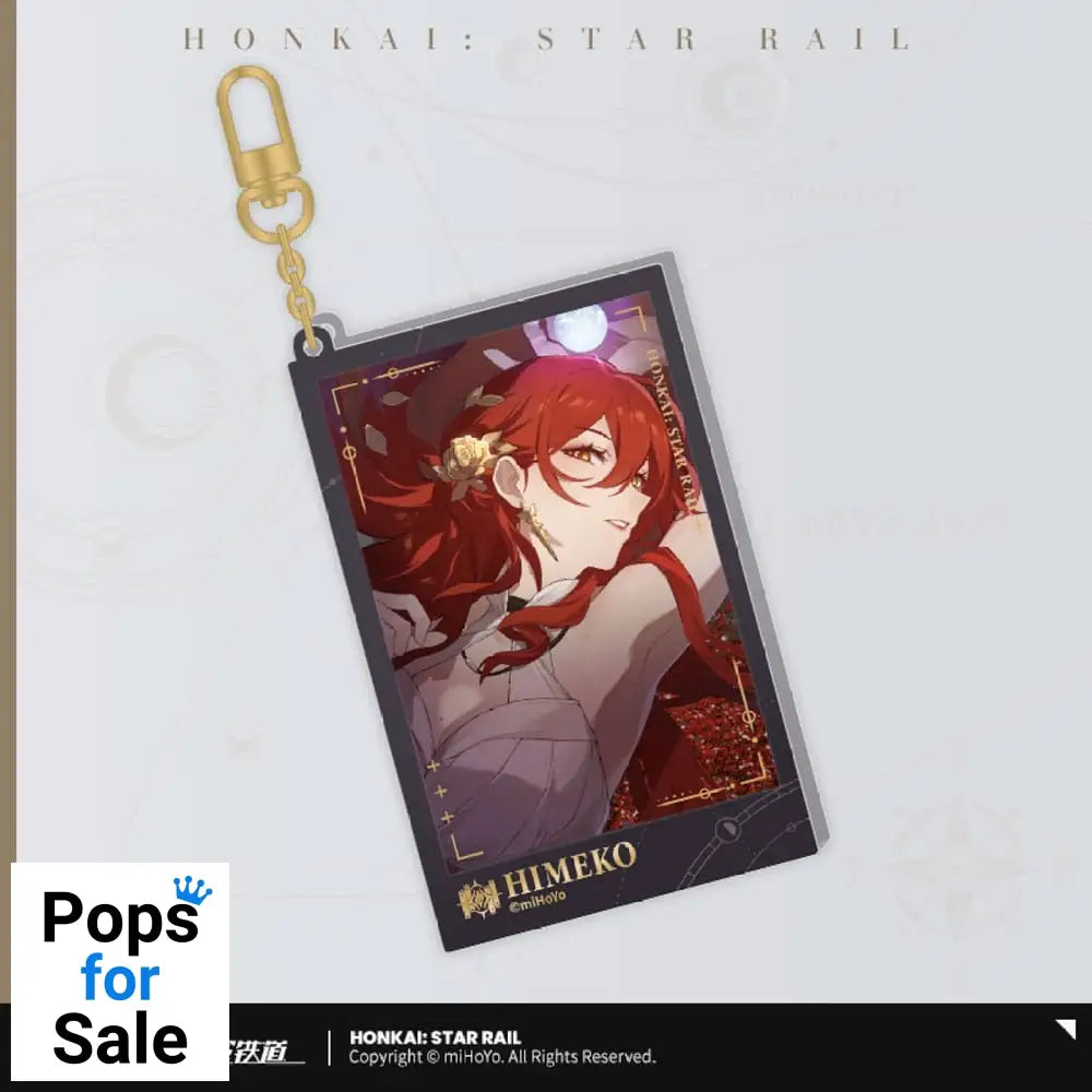 Honkai: Star Rail Countdown Departure Series Acrylic Keychain Himeko Glitter 9 cm