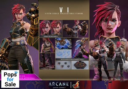 Hot Toys 1/6 Vi Figure 28 Cm Figurine - Arcane League Of Legends Presale