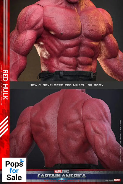 Hot Toys Red Hulk Captain America: Brave New World Movie Masterpiece Action Figure 1/6 Red Hulk 47 cm PRESALE