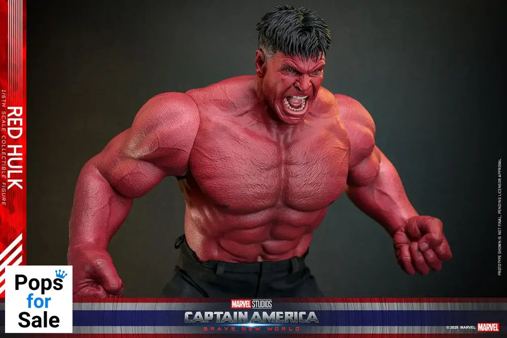 Hot Toys Red Hulk Captain America: Brave New World Movie Masterpiece Action Figure 1/6 Red Hulk 47 cm PRESALE