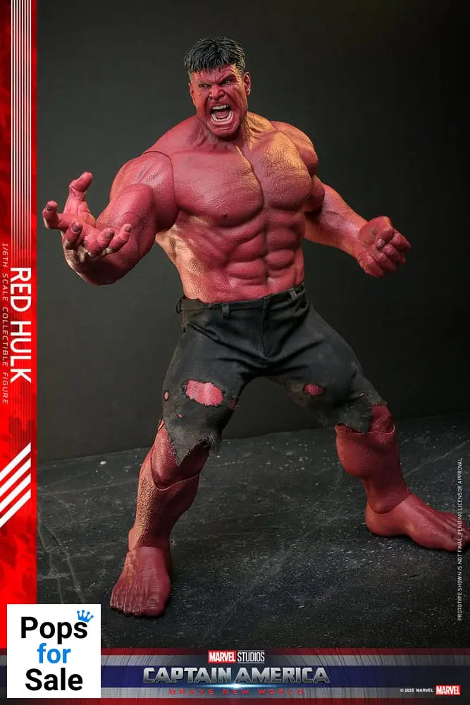 Hot Toys Red Hulk Captain America: Brave New World Movie Masterpiece Action Figure 1/6 Red Hulk 47 cm PRESALE