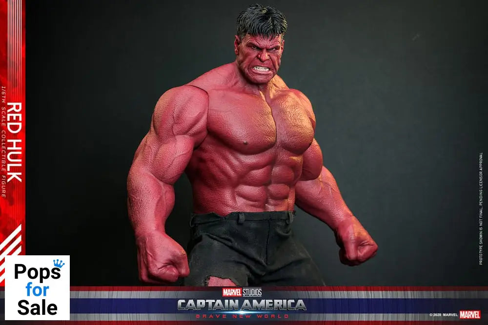 Hot Toys Red Hulk Captain America: Brave New World Movie Masterpiece Action Figure 1/6 Red Hulk 47 cm PRESALE