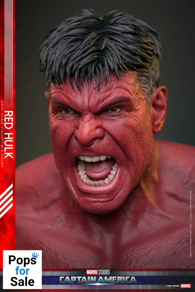 Hot Toys Red Hulk Captain America: Brave New World Movie Masterpiece Action Figure 1/6 Red Hulk 47 cm PRESALE