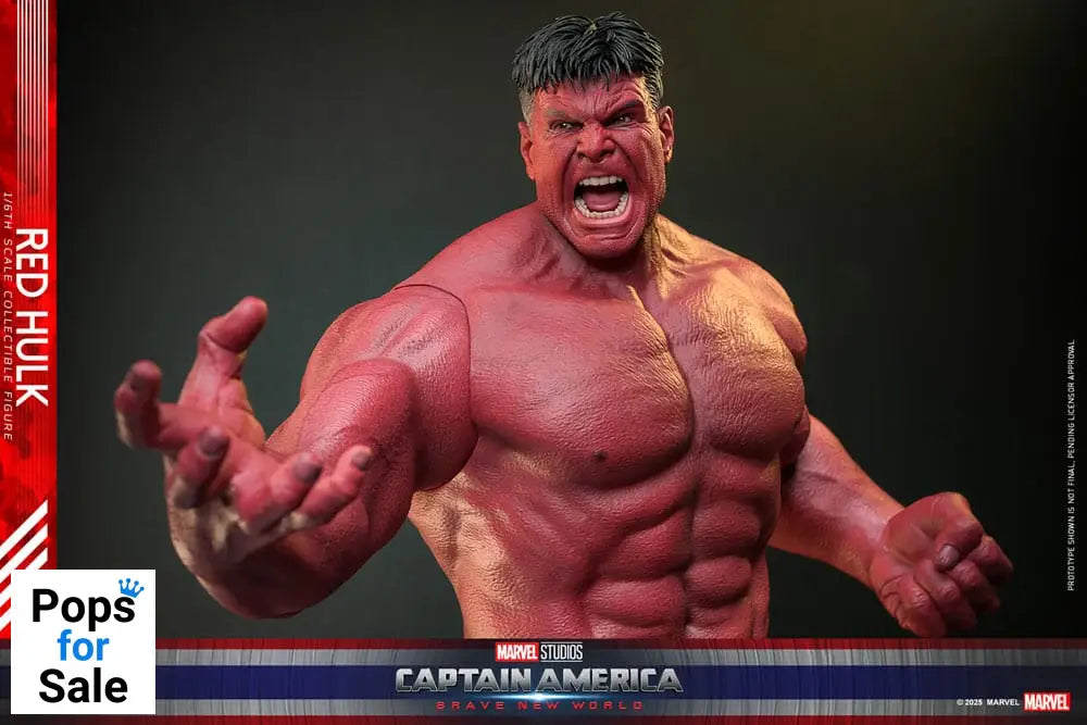 Hot Toys Red Hulk Captain America: Brave New World Movie Masterpiece Action Figure 1/6 Red Hulk 47 cm PRESALE