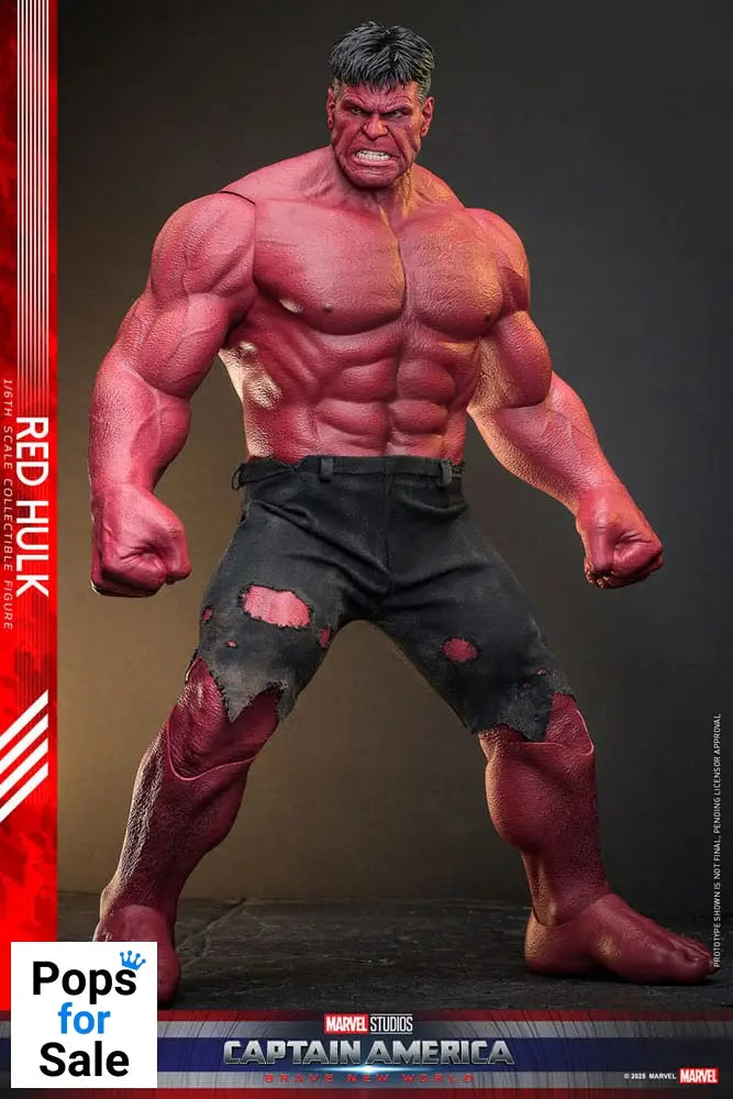 Hot Toys Red Hulk Captain America: Brave New World Movie Masterpiece Action Figure 1/6 Red Hulk 47 cm PRESALE