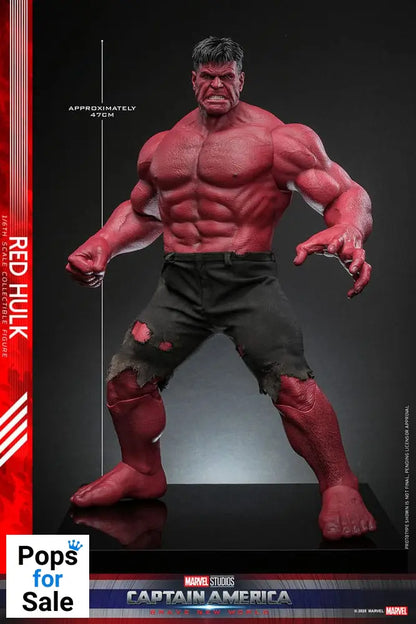 Hot Toys Red Hulk Captain America: Brave New World Movie Masterpiece Action Figure 1/6 Red Hulk 47 cm PRESALE