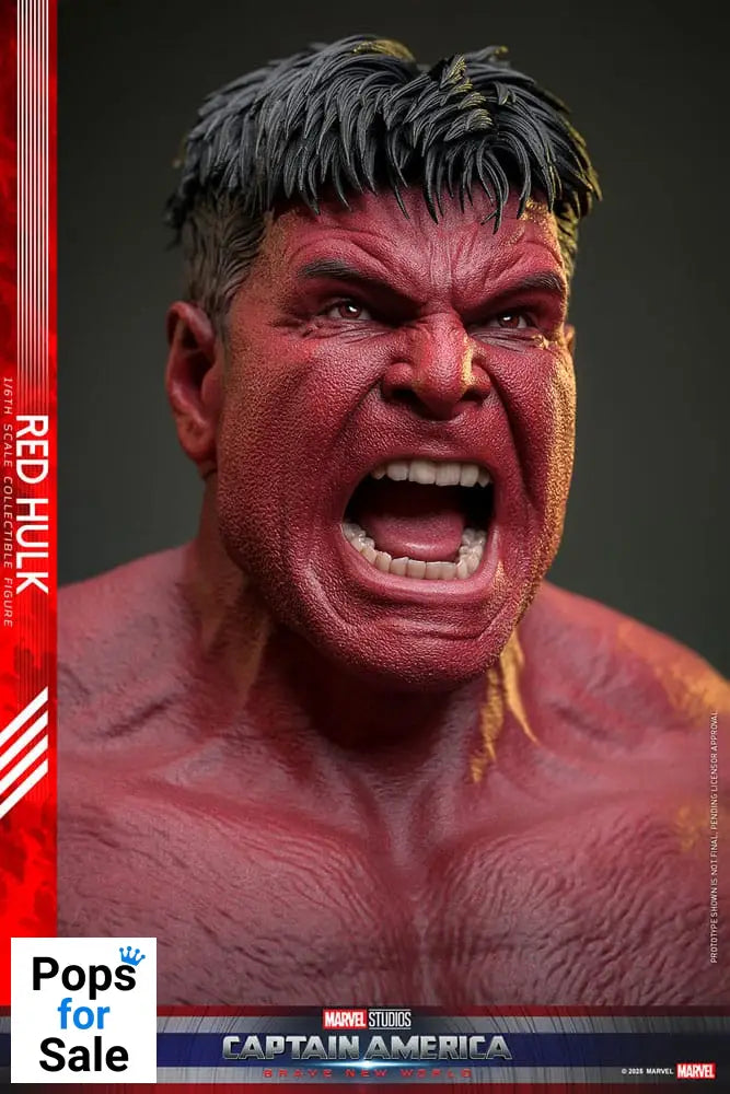 Hot Toys Red Hulk Captain America: Brave New World Movie Masterpiece Action Figure 1/6 Red Hulk 47 cm PRESALE