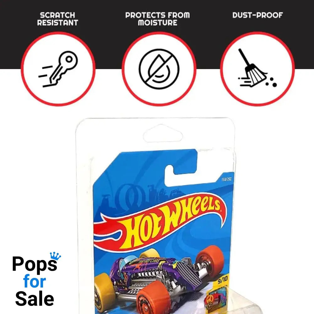 Hot Wheels Blisters 36-Pack for Long Card Mainline Boxes & Pouches