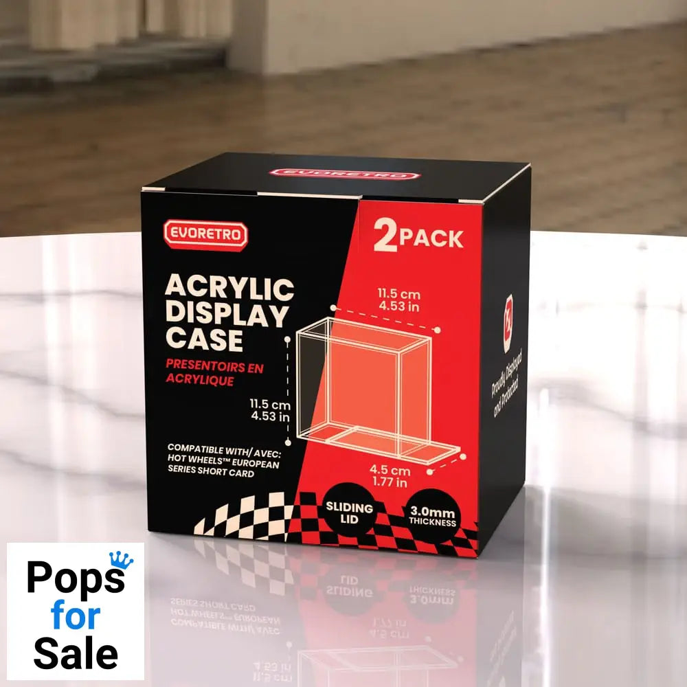 Hot Wheels European Series Acrylic Case 2-Pack Short Card