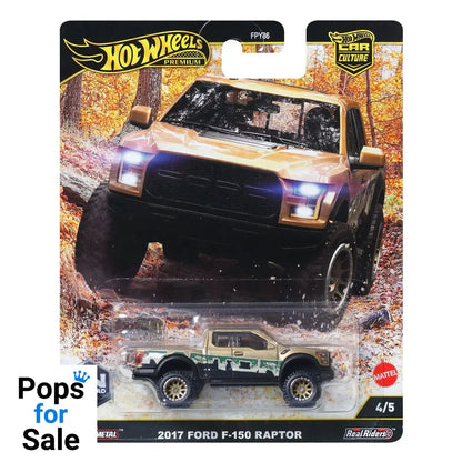 Hot Wheels Premium Car Culture Diecast Vehicle 1/64 2017 Ford F-150 Raptor