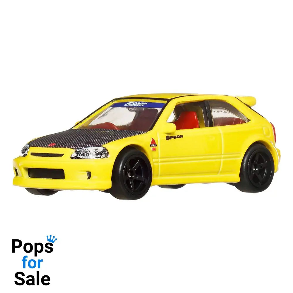 Hot Wheels Premium Car Culture Diecast Vehicle 2-Pack 1/64 '99 Honda Civic Type R (EK9) & Honda Civic Type R