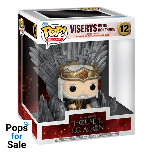 House of the Dragon POP! Deluxe Vinyl Figure Viserys on Throne 9 cm