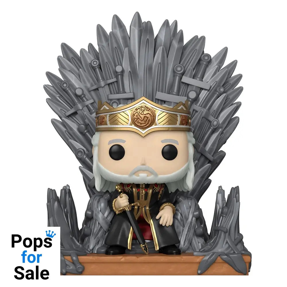 House of the Dragon POP! Deluxe Vinyl Figure Viserys on Throne 9 cm POP! Figures