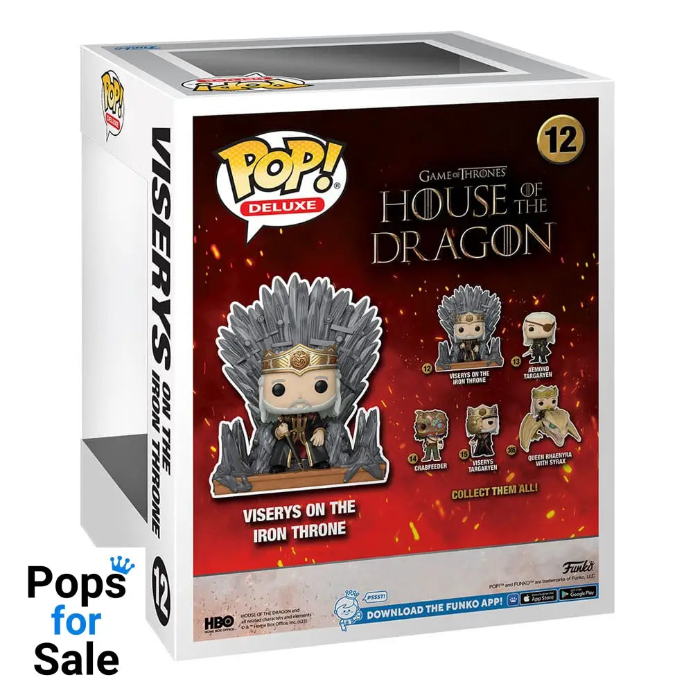 House of the Dragon POP! Deluxe Vinyl Figure Viserys on Throne 9 cm