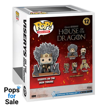 House of the Dragon POP! Deluxe Vinyl Figure Viserys on Throne 9 cm