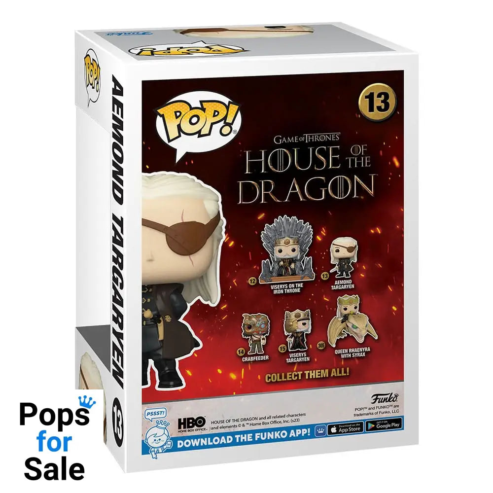 House of the Dragon POP! TV Vinyl Figures Aemond Targaryen 9 cm Assortment (6)