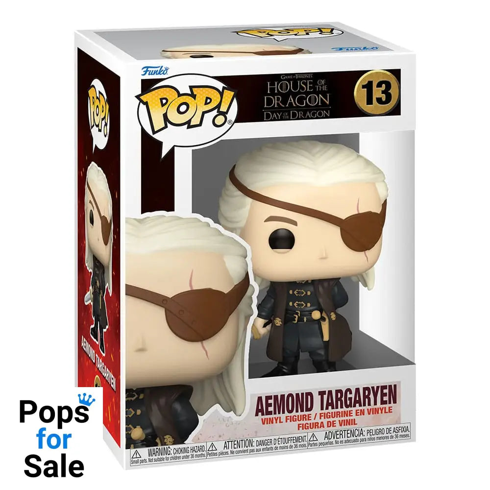 House of the Dragon POP! TV Vinyl Figures Aemond Targaryen 9 cm Assortment (6)