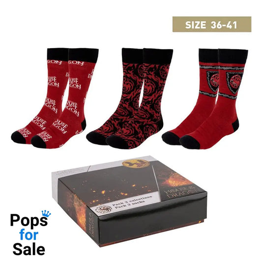 House of the Dragon Socks 3-Pack 36-41