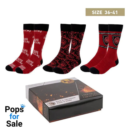 House of the Dragon Socks 3-Pack 36-41 Footwear