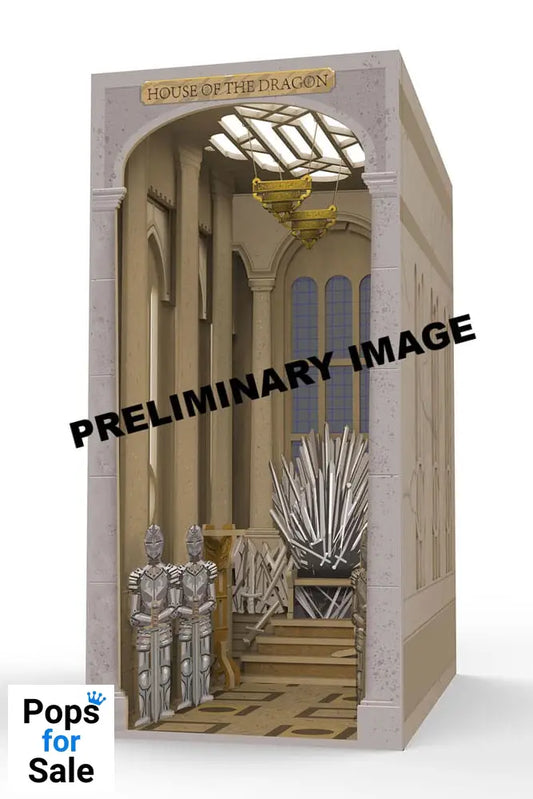 House of the Dragon Tiny Adventures Book Nook Mini Diorama Iron Throne 23 cm