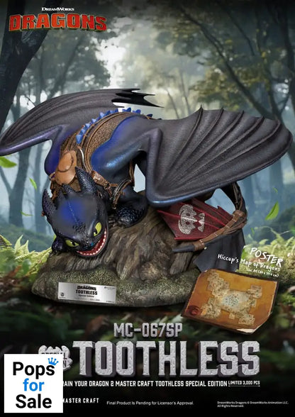 How To Train Your Dragon 2 Master Craft Statue Toothless 38 cm Statues