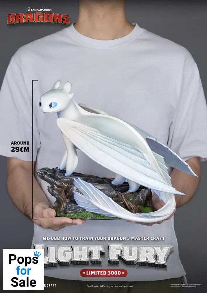 How To Train Your Dragon 3 Master Craft Statue Light Fury 29 cm