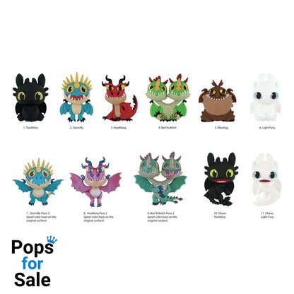 How to Train Your Dragon 3D PVC Bag Clips Series 1 Display (24)