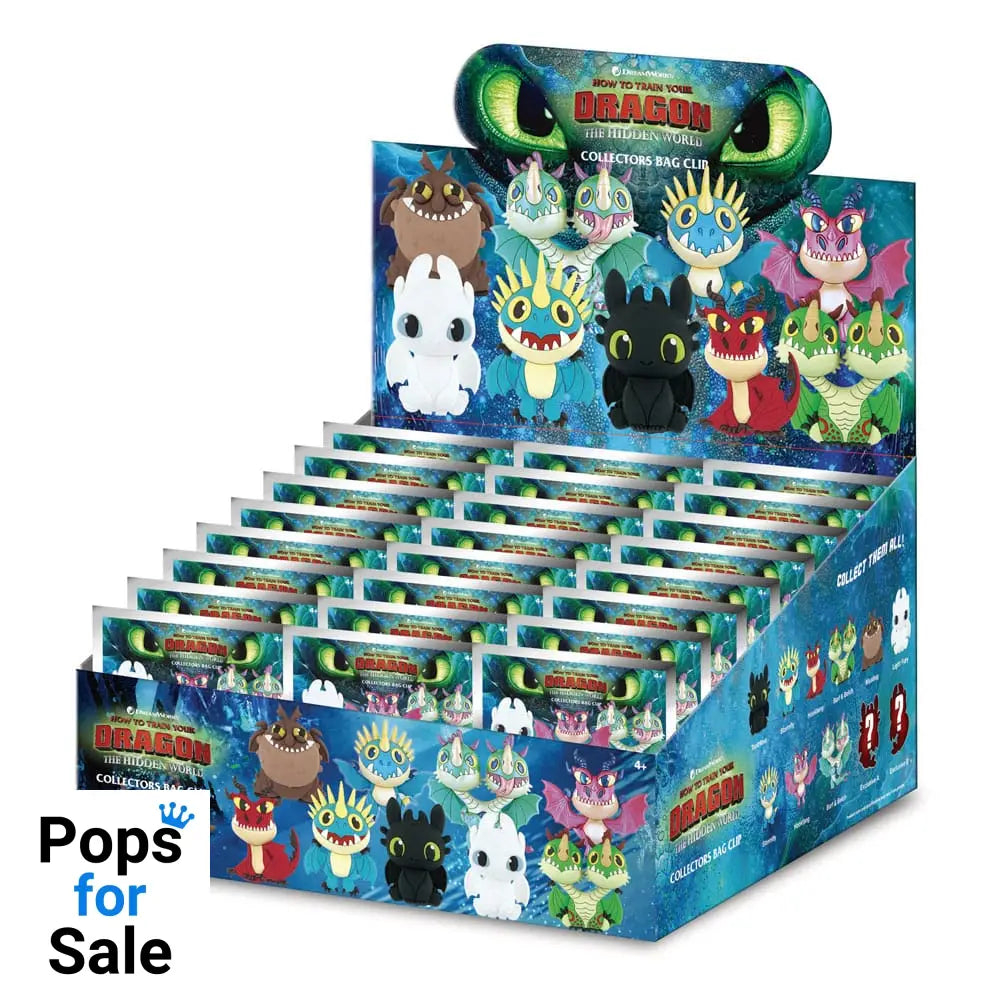 How to Train Your Dragon 3D PVC Bag Clips Series 1 Display (24)