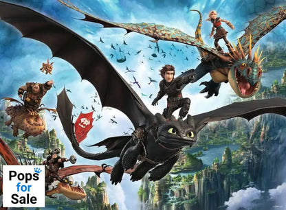How to Train Your Dragon Children's Jigsaw Puzzle XXL Dragons & Heroes (150 pieces)