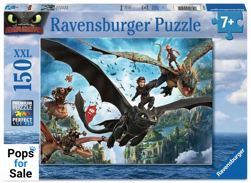 How to Train Your Dragon Children's Jigsaw Puzzle XXL Dragons & Heroes (150 pieces)