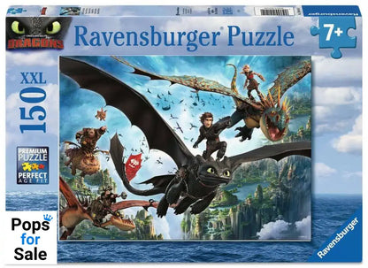 How to Train Your Dragon Children's Jigsaw Puzzle XXL Dragons & Heroes (150 pieces)