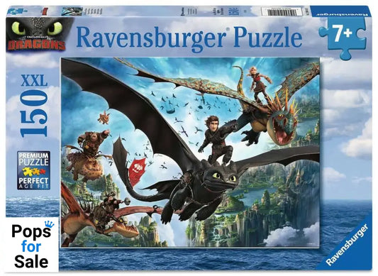 How to Train Your Dragon Children's Jigsaw Puzzle XXL Dragons & Heroes (150 pieces)