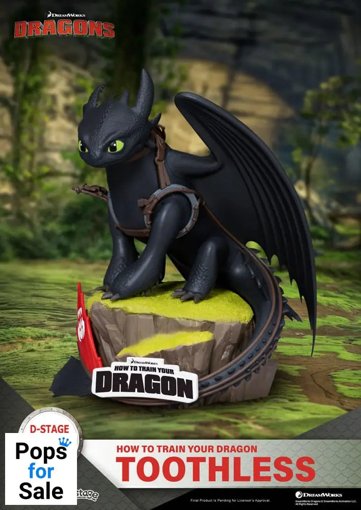 How To Train Your Dragon D-Stage PVC Diorama toothless Statue 14 cm