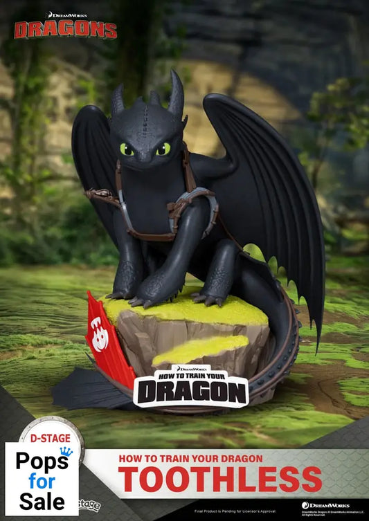 How To Train Your Dragon D-Stage PVC Diorama toothless Statue 14 cm