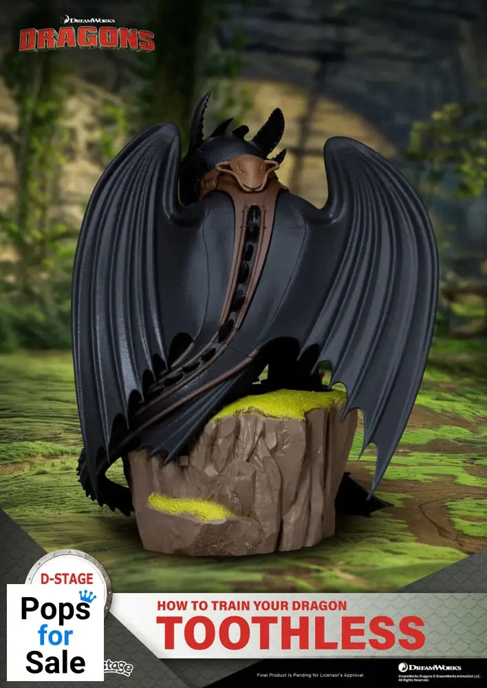 How To Train Your Dragon D-Stage PVC Diorama toothless Statue 14 cm