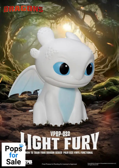 How To Train Your Dragon Piggy Vinyl Bank Light Fury 12 cm