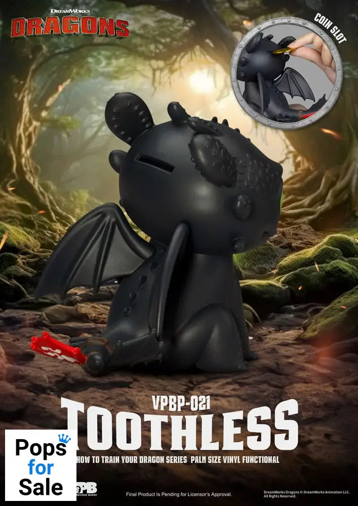 How to Train Your Dragon Piggy Vinyl Bank Toothless 12 cm