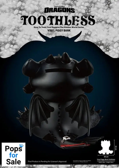 How To Train Your Dragon Piggy Vinyl Bank Toothless 30 cm