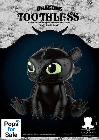 How To Train Your Dragon Piggy Vinyl Bank Toothless 30 cm