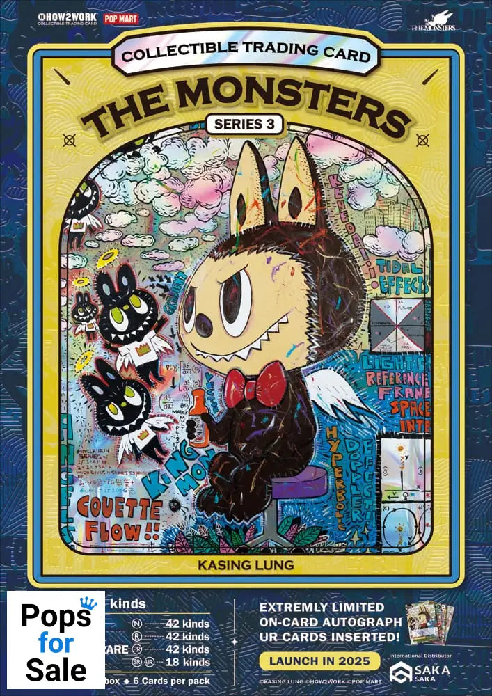 How2work Labubu Collectible Chrome Trading Cards The Monsters Series 3 (10)