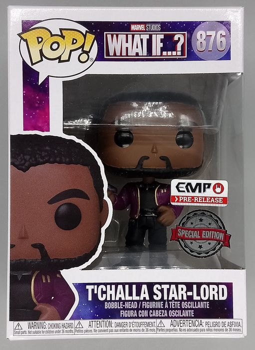 #876 T'Challa Star-Lord (Unmasked) Marvel What If..? Funko POP