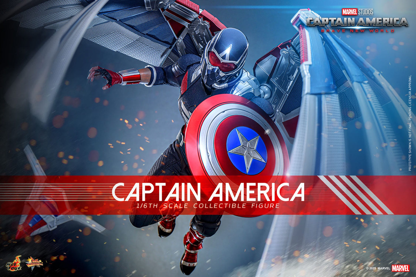 Hot Toys Captain America: Brave New World Movie Masterpiece Action Figure 1/6 Captain America 30 cm PRESALE