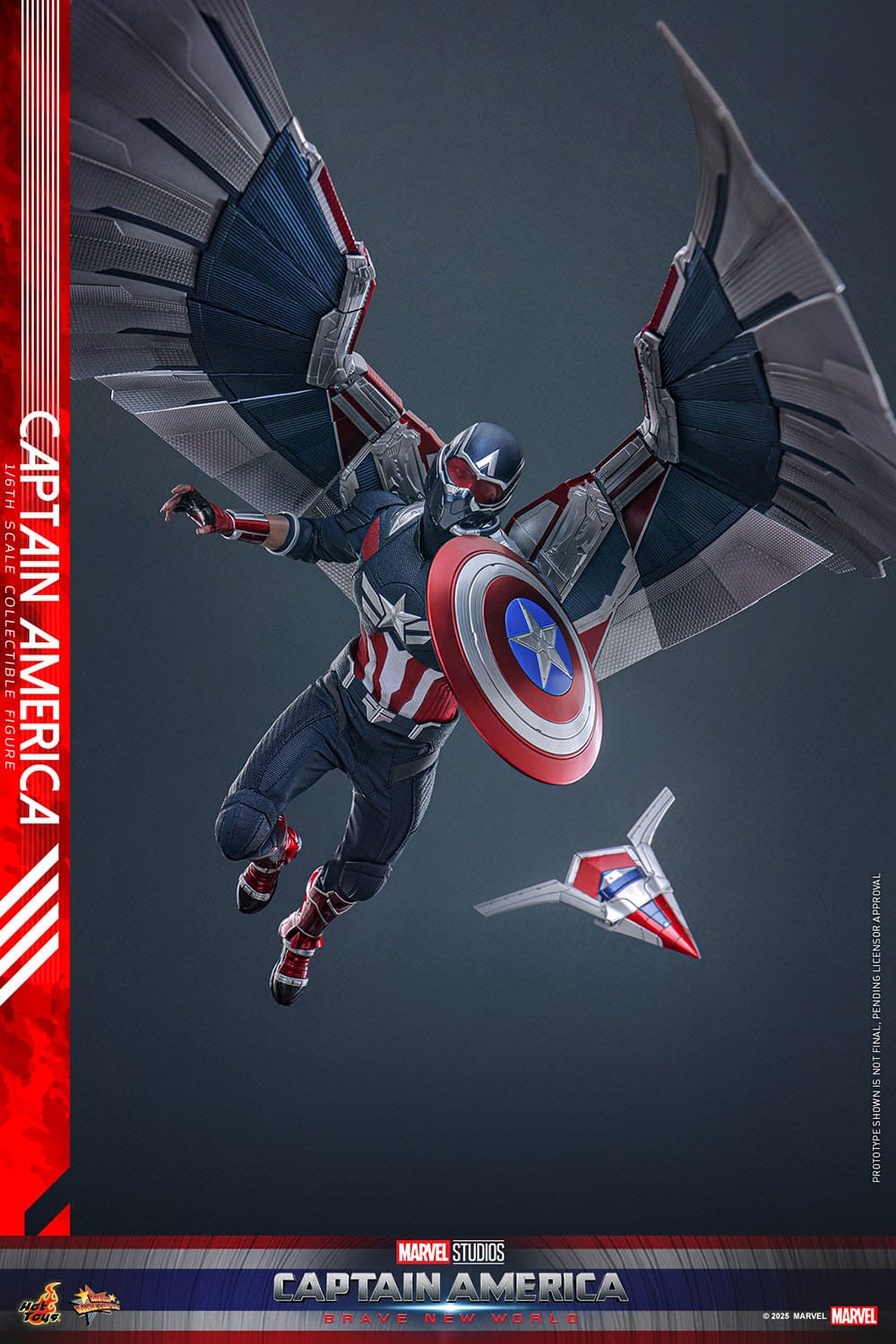 Hot Toys Captain America: Brave New World Movie Masterpiece Action Figure 1/6 Captain America 30 cm PRESALE