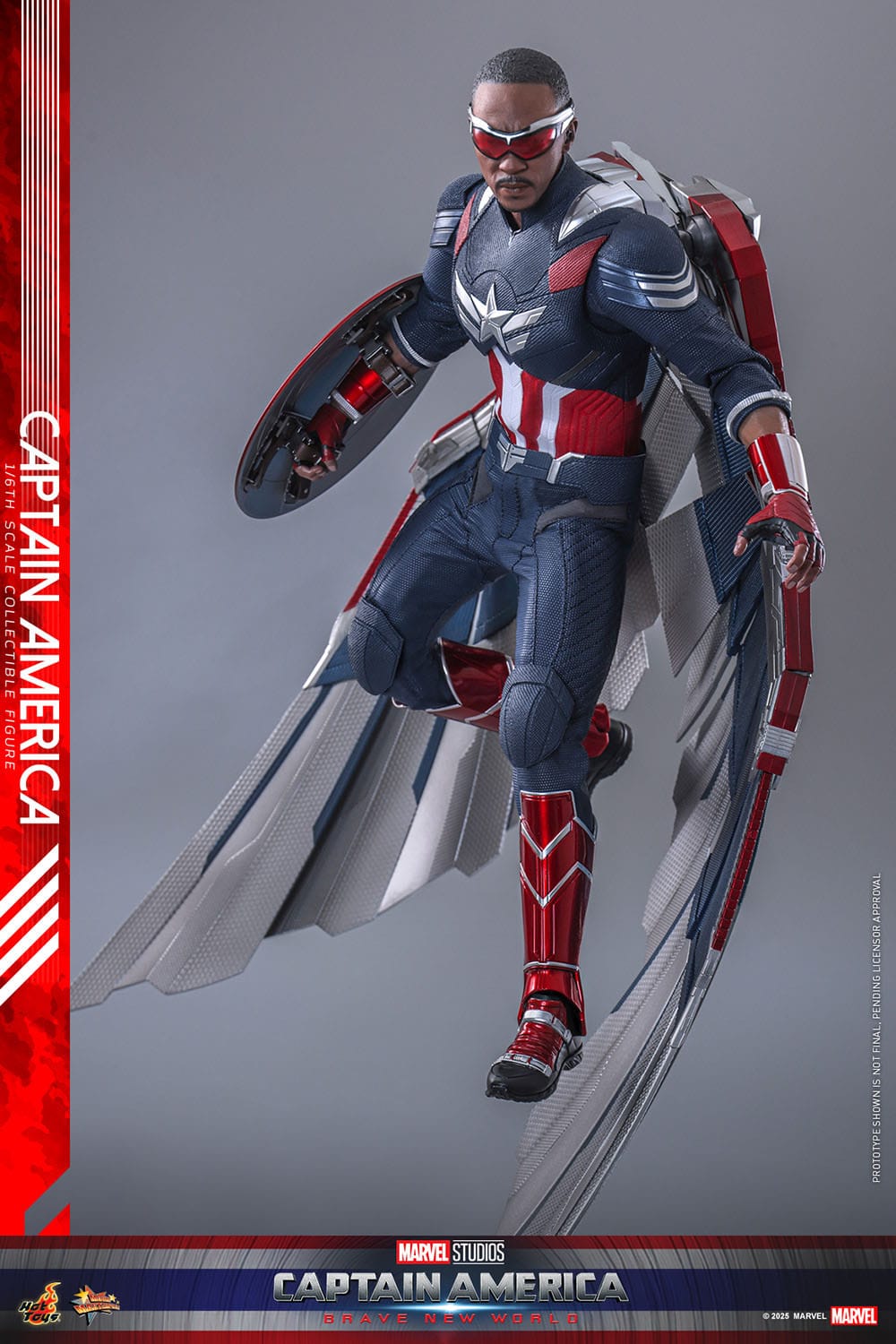 Hot Toys Captain America: Brave New World Movie Masterpiece Action Figure 1/6 Captain America 30 cm PRESALE