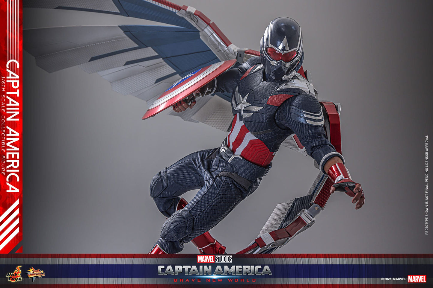 Hot Toys Captain America: Brave New World Movie Masterpiece Action Figure 1/6 Captain America 30 cm PRESALE